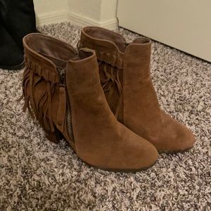 Brown fridge booties